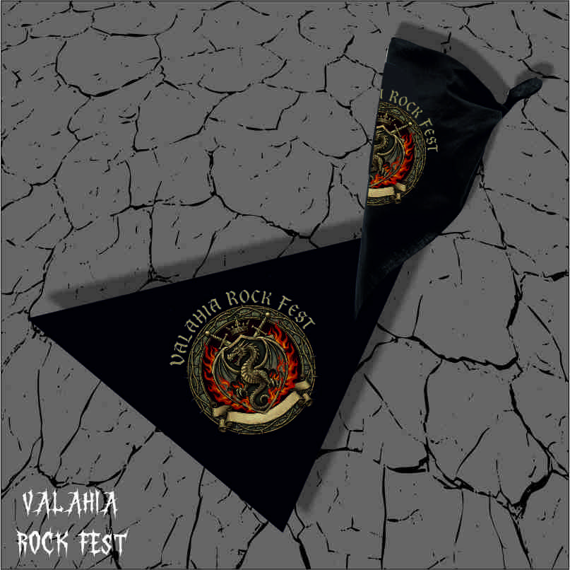 Editie Limitata - Burduf tip guler - Valahia Rock Fest - Ordinul Dragonului