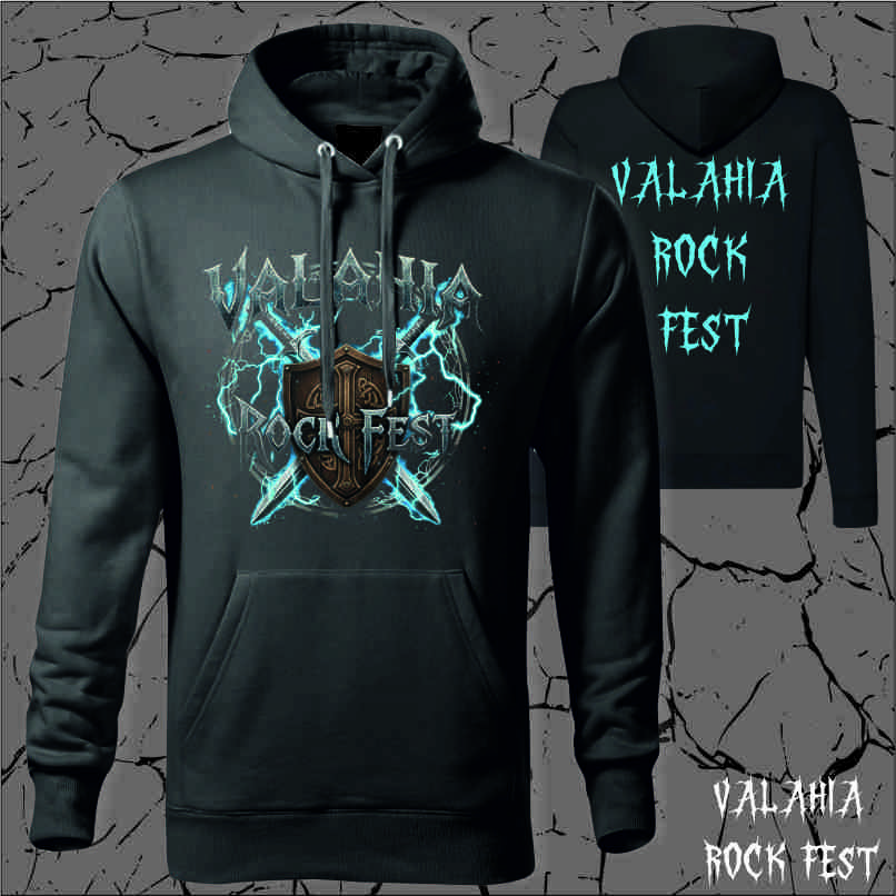 EDITIE LIMITATA - Hanorac Valahia Rock Fest - Scut - imagine 3