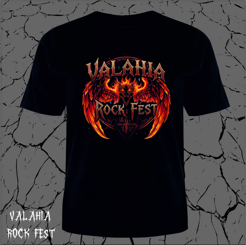 Editie Limitata - Tricou Unisex Valahia Rock Fest - Dragon