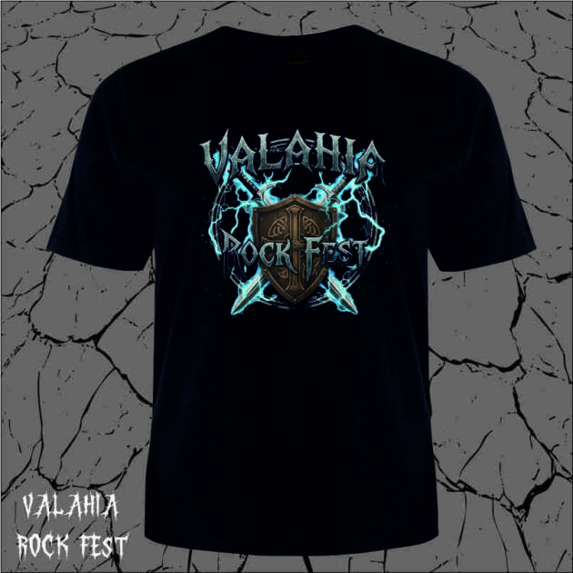 Editie Limitata - Tricou Unisex Valahia Rock Fest - Scut