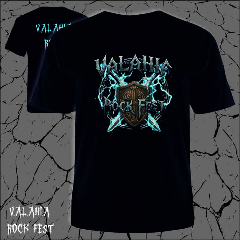 Editie Limitata - Tricou Unisex Valahia Rock Fest - Scut - imagine 3