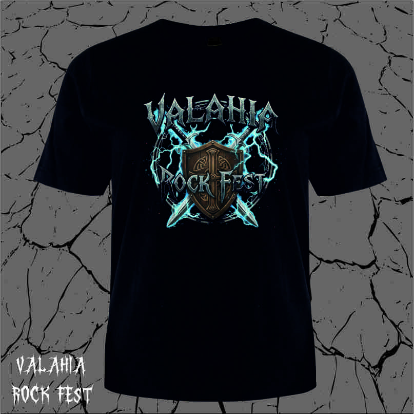 Editie Limitata - Tricou Unisex Valahia Rock Fest - Scut